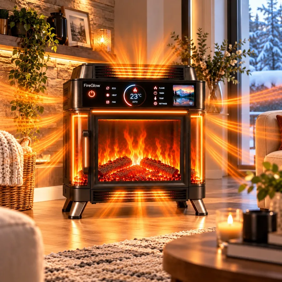 Fiamme LED 3D ultra realistiche FireGlow